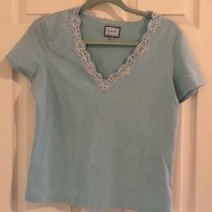 Soft y2k turquoise shirt